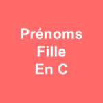 Prénoms Fille en C